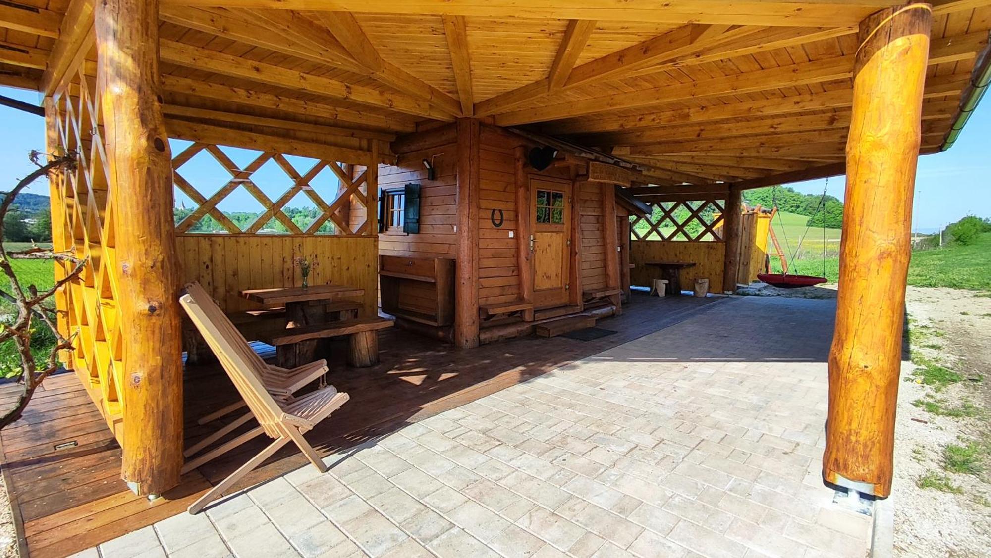 Unique Wooden Holiday House In Nature Lukovica pri Domzalah Экстерьер фото